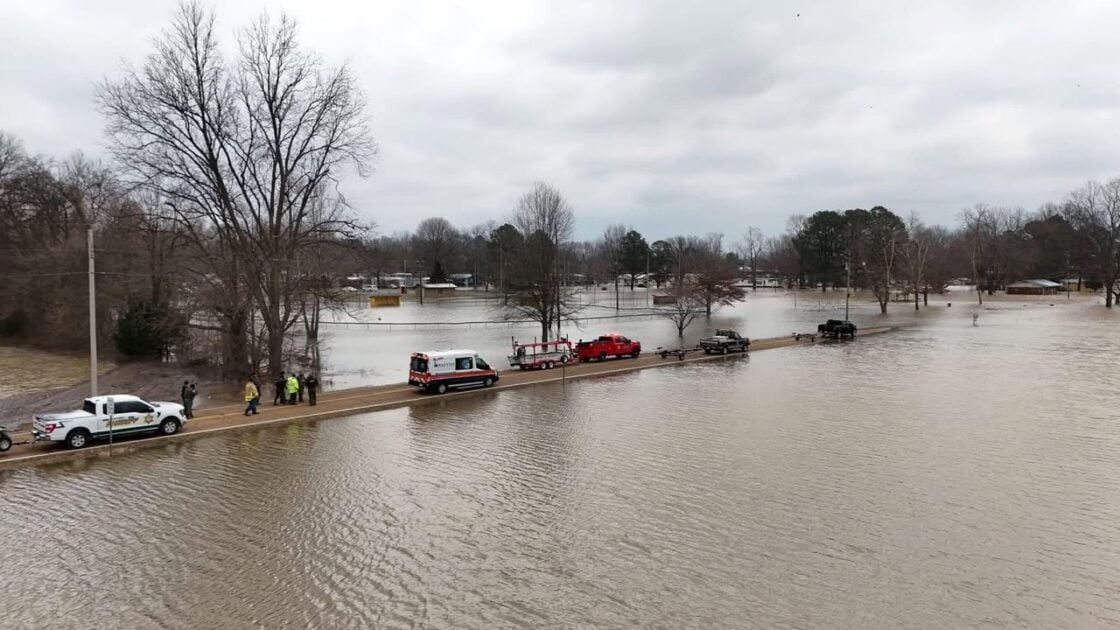 Photos of the flooding in Rives, Tennessee.